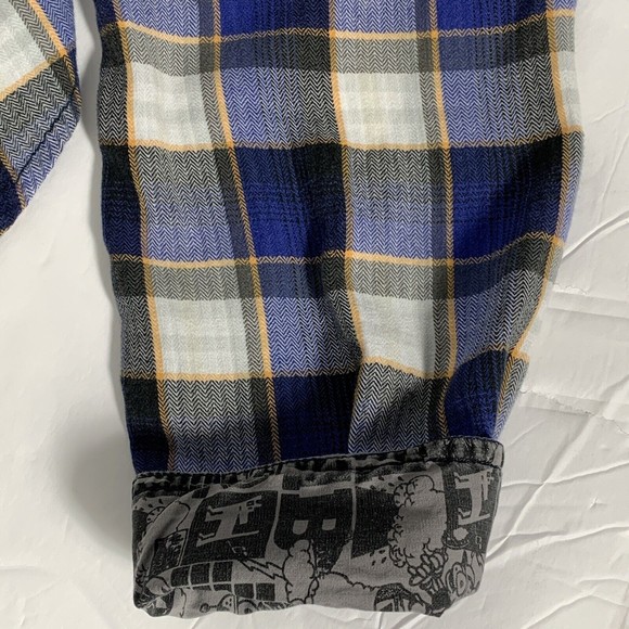 Mambo Australia Plaid Shirt Men’s L Casual Cotton Cargo Flip Cuffs - Picture 6 of 15